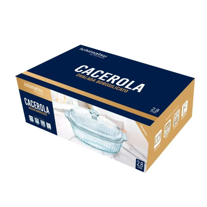 90032150-3 Cacerola Ovalada de vidrio borosilicato 2.8L - Imagen 3