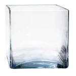 Florero Cuadrado Bajo 10X10X10 Cm