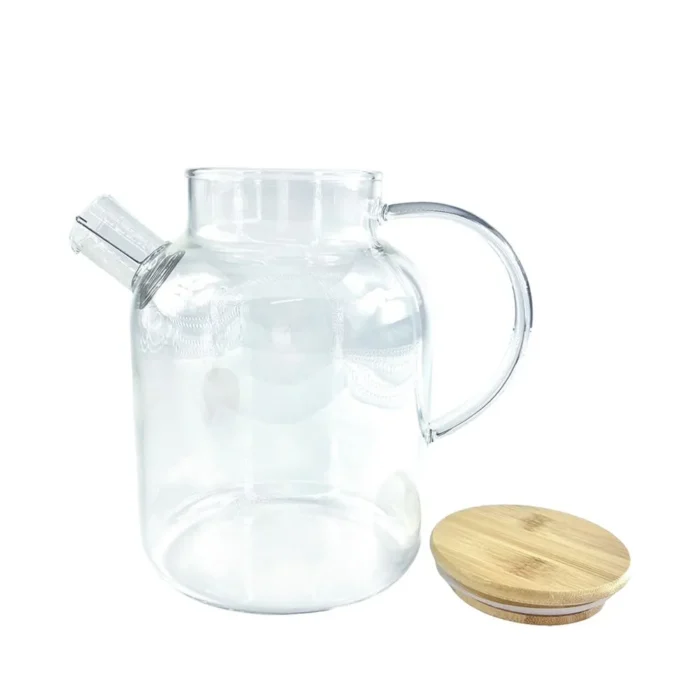 Tetera Recta De Vidrio 1800 Ml T/Madera - Imagen 2