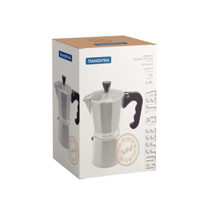 Cafetera Espresso Italiana Gris 320Ml Tramontina - Imagen 2