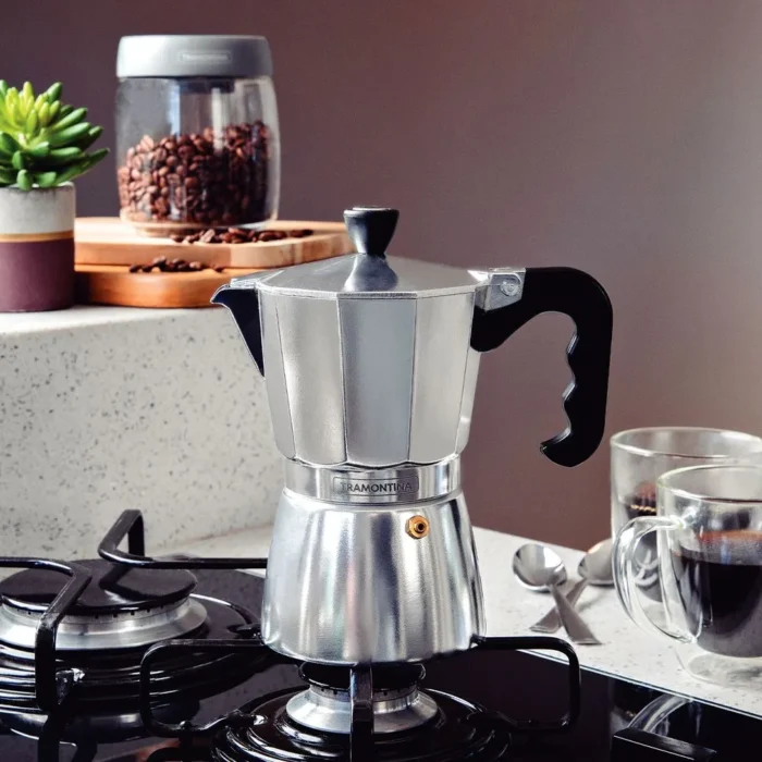 Cafetera Espresso Italiana Gris 320Ml Tramontina - Imagen 3