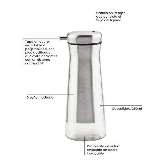 90261026-2 Dispensador Para Vinagre/Aceite 0.39Lt. 61119/100 Tramontina - Imagen 2