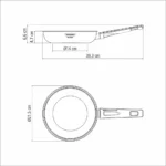 Sartén m/Baq. 20 cm Grano Baquelite - Tramontina - Imagen 3