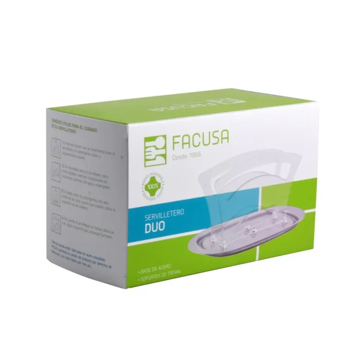 Servilletero Duo Acero/ Tritan - Imagen 2