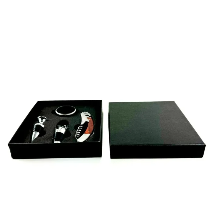 Set Abridores De Vino (4 Pza) Hecho A Mano Caja Cuadrada Bdu8469 - Imagen 2