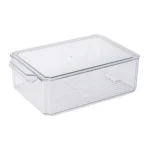 Organizador Acrílico con Tapa para Refrigerador 30x20.5x10 cm