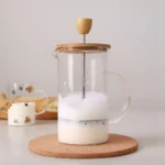 Cafetera Francesa D/Vidrio Borosilicato C/Tapa de Madera 1 L - Imagen 2