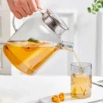 Tetera de vidrio borosilicato con tapa de acero 1.8 L - Imagen 2