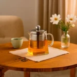 Tetera de vidrio borosilicato base cuadrada con filtro 350 ml - Imagen 2