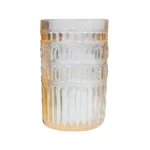 Set de vasos labrados Griego Amarillo 390 ml x6 piezas