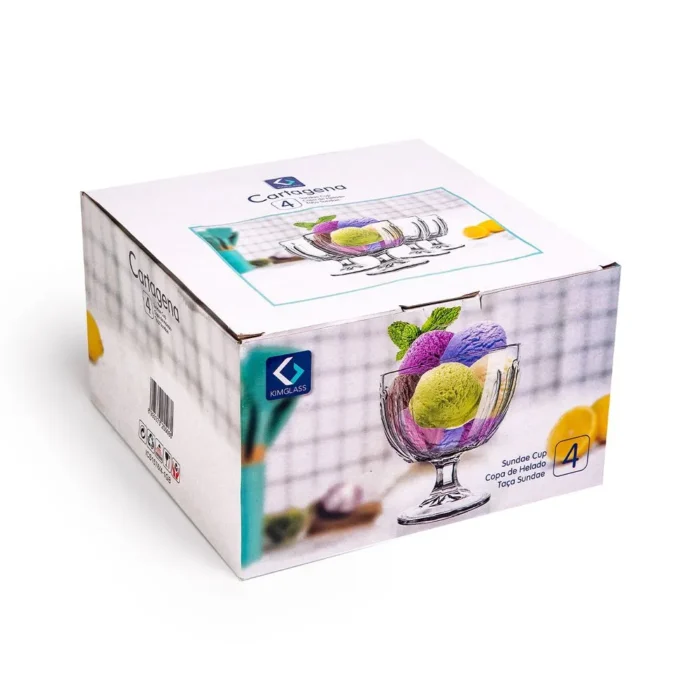 Set de Copa para Helado Cartagena 425 ml x4 piezas - Imagen 3