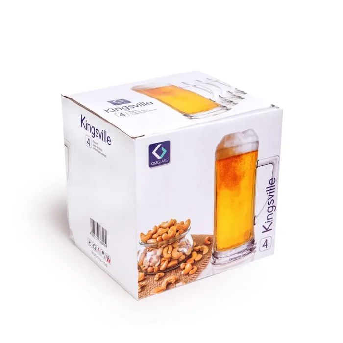 Set de Vasos Cerveceros Kingsville 360 ml x4 piezas - Imagen 2