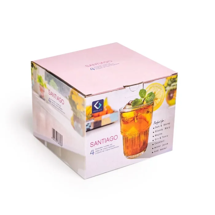 Set de Vasos Altos Santiago 335 ml x4 piezas - Imagen 4