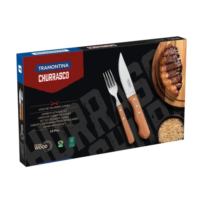 Juego de cubiertos para asado de Acero inoxidable Dynamic x 12 piezas - Imagen 3