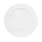 Plato Tendido de Loza Blanco 13.6”