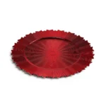 Plato base de Plástico Navidad Sol Rojo 33 cm (13”)