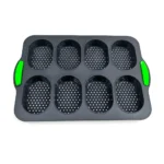 Molde de Silicona para pan ovalado x 8 agujeros