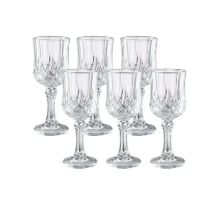 Set de Copas labradas de vidrio Licor 53 ml x6 piezas