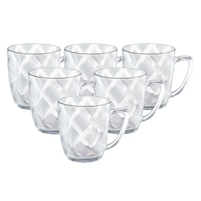 90294044-1 Set de Tazas de vidrio Llamas 260 ml x6 piezas - Imagen 1