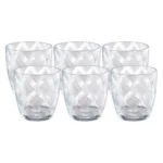 Set de Vasos cortos de vidrio Llamas 310 ml x6 piezas