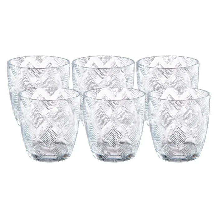 90294045-1 Set de Vasos cortos de vidrio Llamas 310 ml x6 piezas - Imagen 1