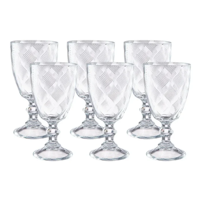 90294048-1 Set de Copas para vino de vidrio Llamas 340 ml x6 piezas - Imagen 1