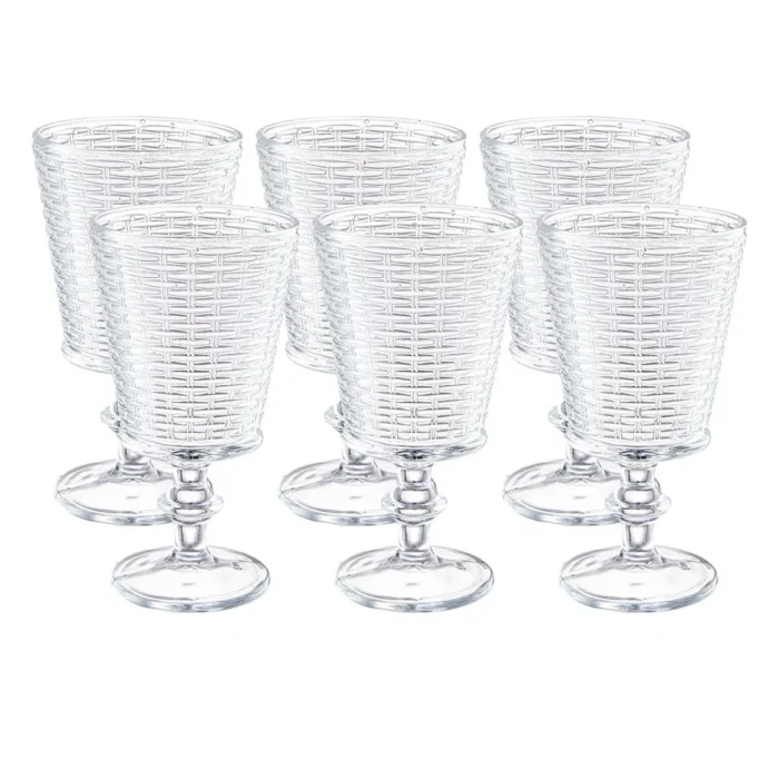 90294121-1 Set de Copas de vidrio Cappuccino Trensa 350 ml x6 piezas - Imagen 1
