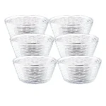 Set de Dulceras de vidrio Trensa 270 ml x6 piezas