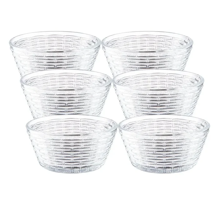 90294139-1 Set de Dulceras de vidrio Trensa 270 ml x6 piezas - Imagen 1