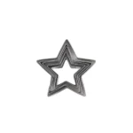 Molde para Galletas de Acero Modelo Estrella 5 Piezas