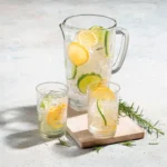 Set de Jarra y Vasos de Vidrio Rayas 5 piezas - Imagen 2