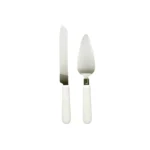 Set de Torta Mármol (Cuchillo y Espátula) 2 Piezas