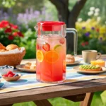 Jarra de Vidrio Kosem con Tapa Roja de 1.25 L - Imagen 2