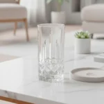 Set de Vasos Altos Labrados de Vidrio Royale 360 ml | 12 oz 6 Piezas - Imagen 2