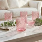 Set de Vasos Bajos de Vidrio Copo Rosado 330 ml | 11 oz 6 Piezas - Imagen 2