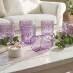Set de Vasos Bajos de Vidrio Copo Lila 330 ml | 11 oz 6 Piezas - Imagen 2
