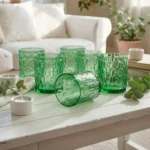 Set de Vasos Bajos de Vidrio Copo Verde 330 ml | 11 oz 6 Piezas - Imagen 2