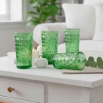 Set de Vasos Altos de Vidrio Copo Verde 370 ml | 12.5 oz 6 Piezas - Imagen 3