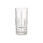 Set de Vasos Altos Labrados de Vidrio Roca 360 ml | 12 oz 6 Piezas - Imagen 3