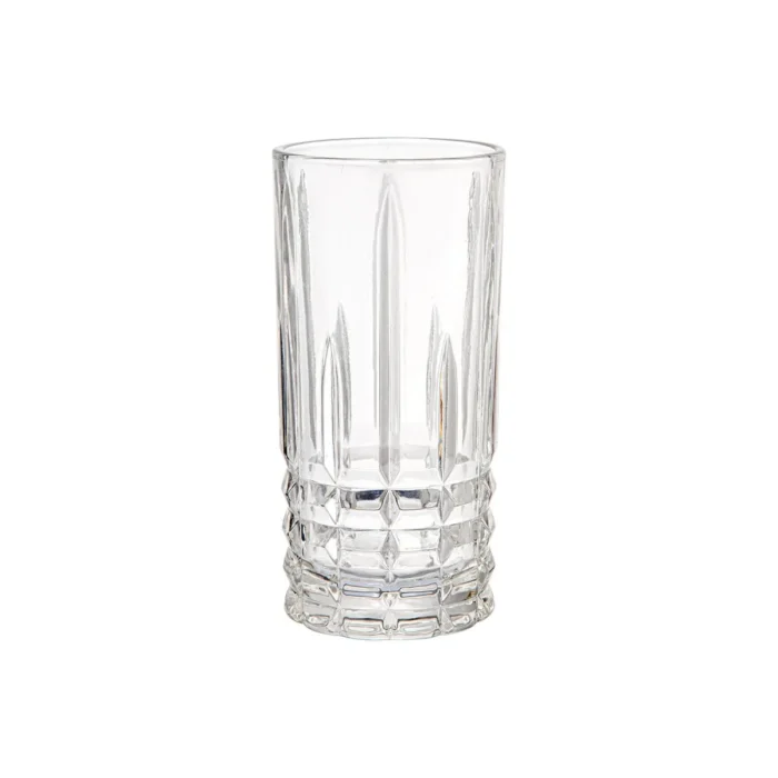 Set de Vasos Altos Labrados de Vidrio Roca 360 ml | 12 oz 6 Piezas - Imagen 3