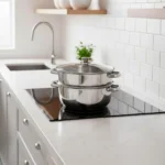 Vaporera con Tapa de Vidrio de 2 Niveles Ø 24 cm - Imagen 2