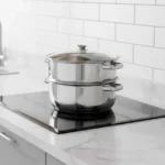 Vaporera con Tapa de Vidrio de 2 Niveles Ø 30 cm - Imagen 2