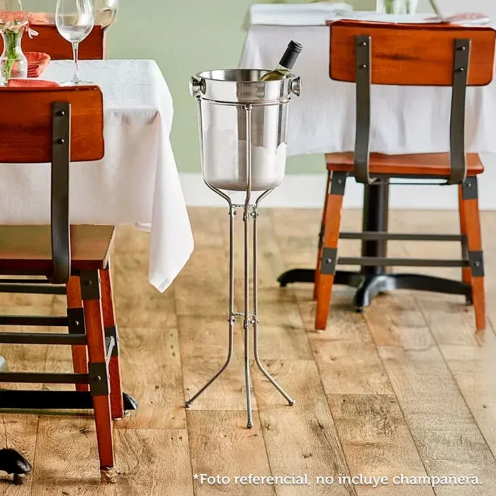 Soporte Porta Vino de Acero Inoxidable - Imagen 2