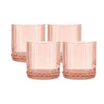 Set de Vasos de Vidrio Galata Rocks Apricot 341 ml | 11.05 oz 4 Piezas