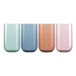 Set de Vasos Capella Bebidas Color Surtido de Vidrio 408 ml | 13.8 oz 4 Piezas