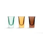Set de Shots Barman Color de Vidrio 29.5 ml | 1 oz 3 Piezas