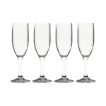 Set de Copas Lisa de Champagne de Vidrio 177 ml | 6 oz 4 Piezas