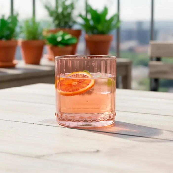 Set de Vasos de Vidrio Galata Rocks Apricot 341 ml | 11.05 oz 4 Piezas - Imagen 2