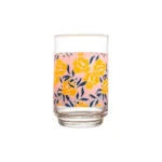 Set de Vasos Alegro Bebida de Vidrio Dec Flores 325 ml | 11 oz 6 Piezas - Imagen 3
