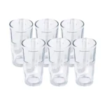 Set de Vasos Labrado Mozaik de Vidrio 266 ml | 9 oz 6 Piezas